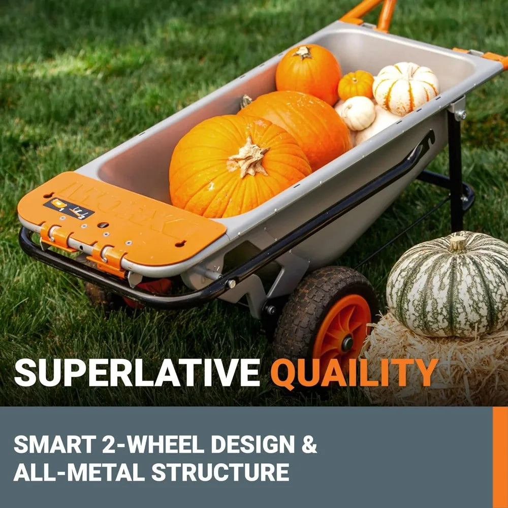 XMSJ Aerocart 8 In 1 Heavy Duty Cart Wheelbarrow Dolly