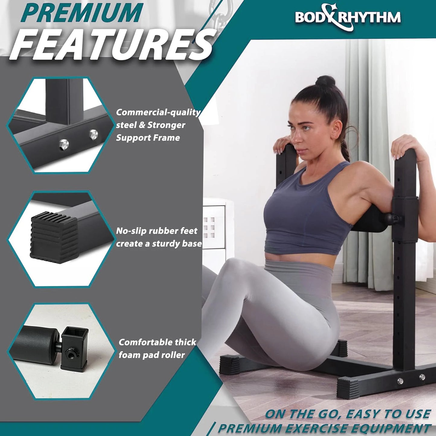 MARSAFIT Single Leg Squat Roller And Bulgarian Split Stand