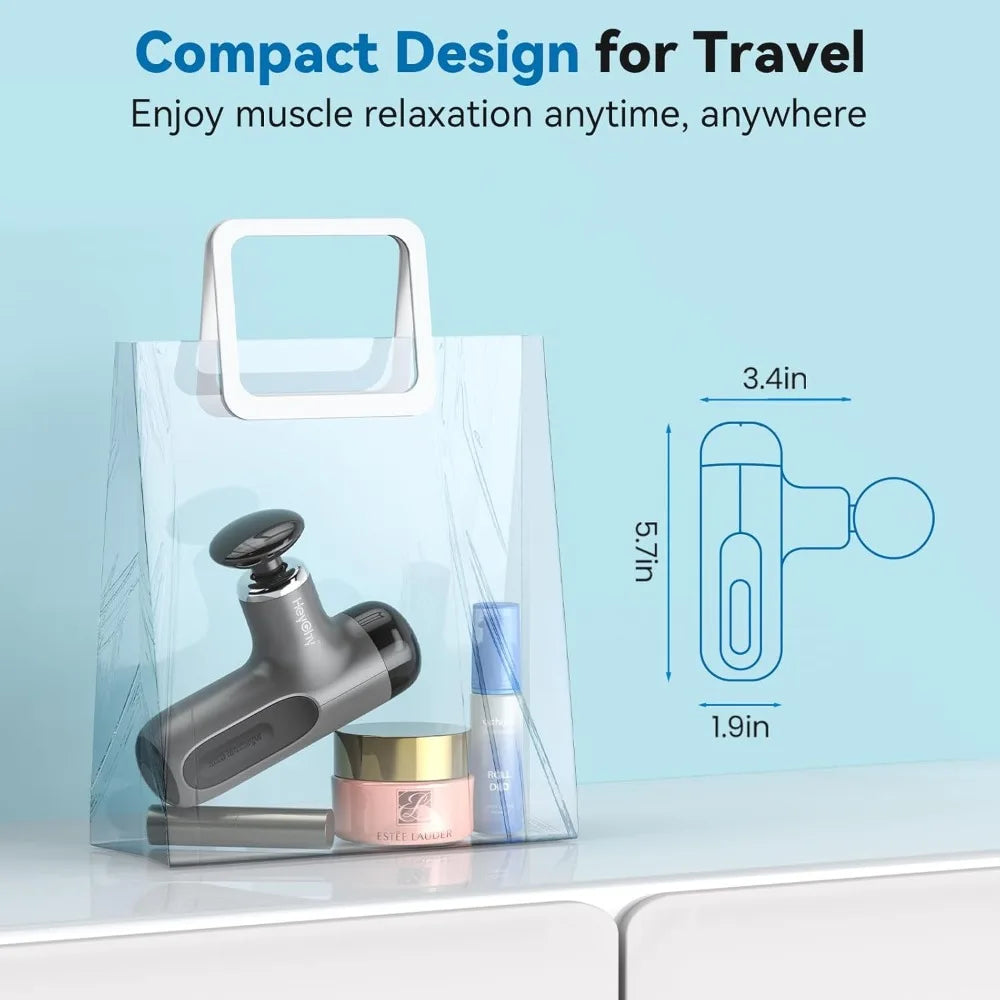 Mini Massage Gun with Heat, Cold and Deep Tissue Relief