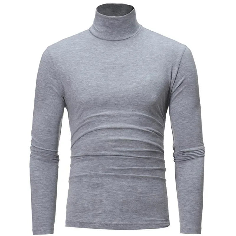 Thermal Underwear Top For Men Slim Fit Turtleneck Longsleeve