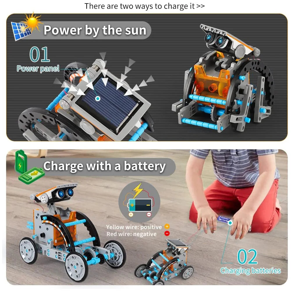 12 In 1 Solar Robot Kit For Kids Ages 3 To 8 STEM Toys