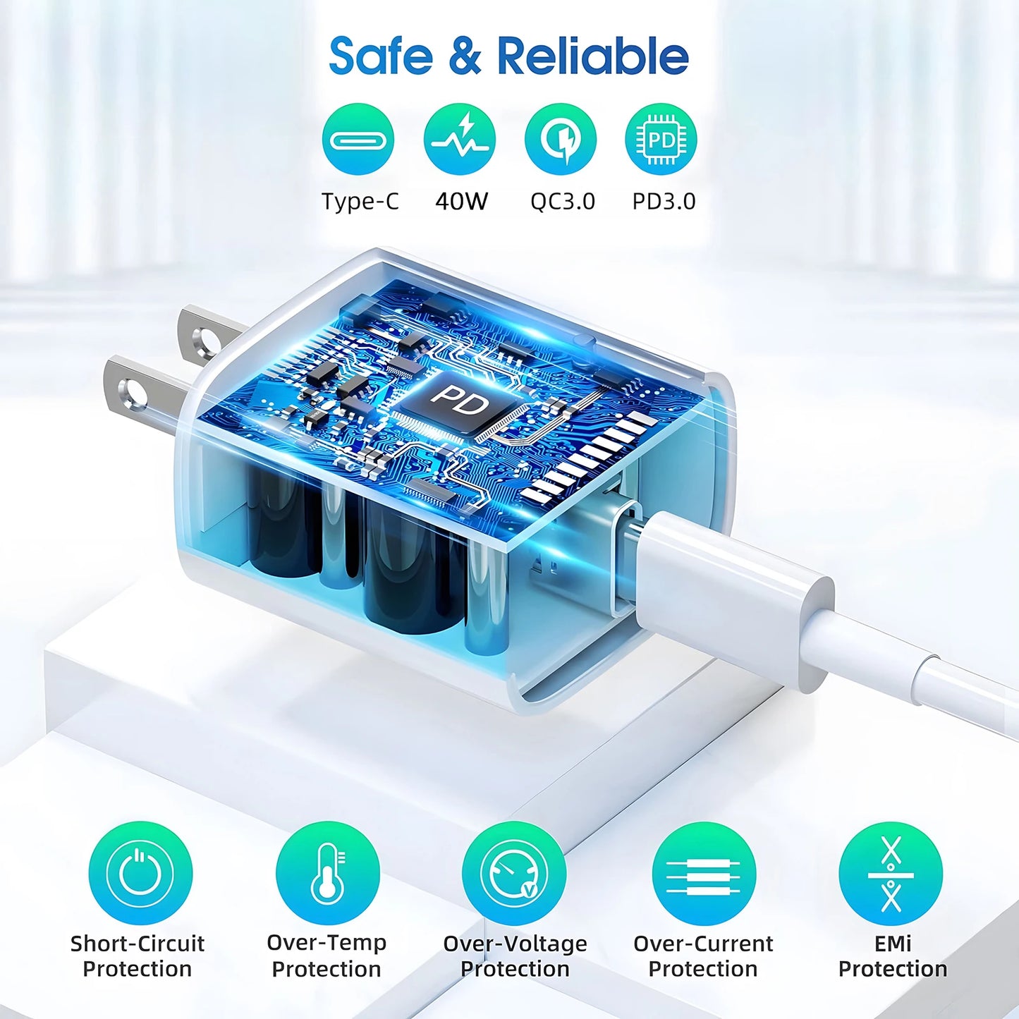 Nu Styles 4Ever 40W USB C Fast Charger For iPhone Pro