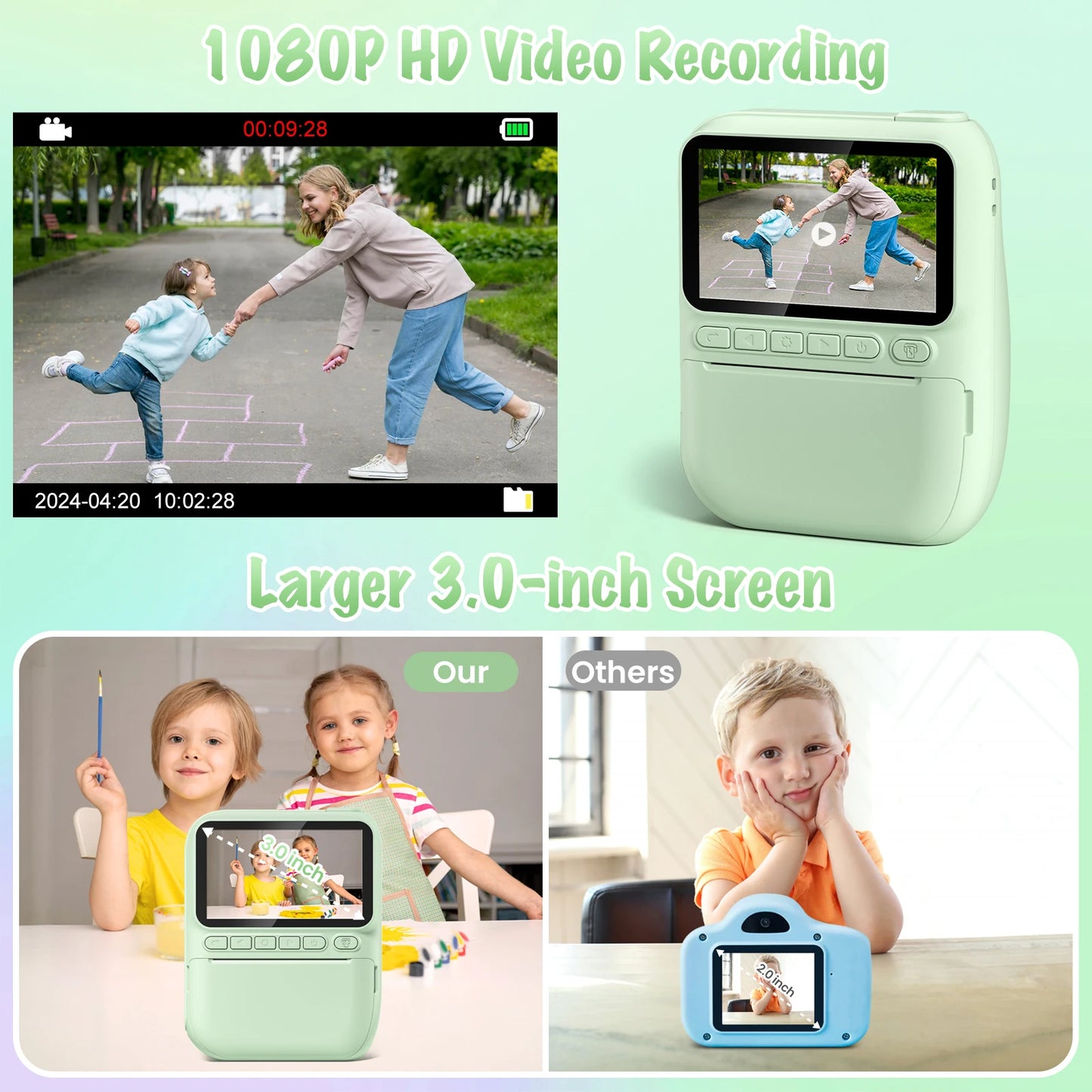 Nu Styles 4Ever Gofunly Kids Instant Print Camera 1080P