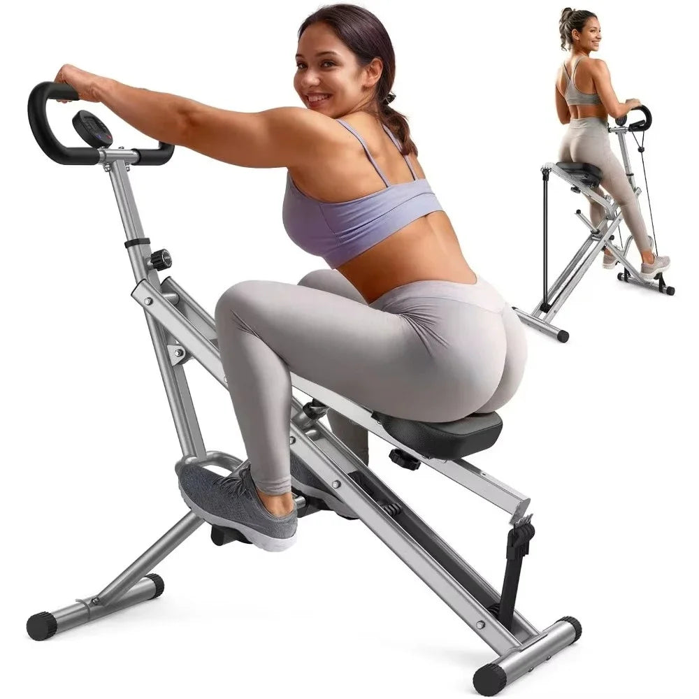 Hignconcerned Squat Machine For Home Ride And Rowing Bands