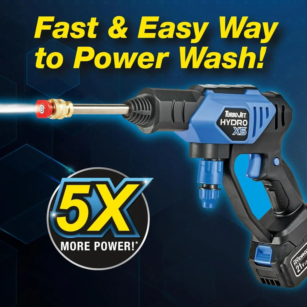 XMSJ Cordless Pressure Washer 21V 3000mAh Portable