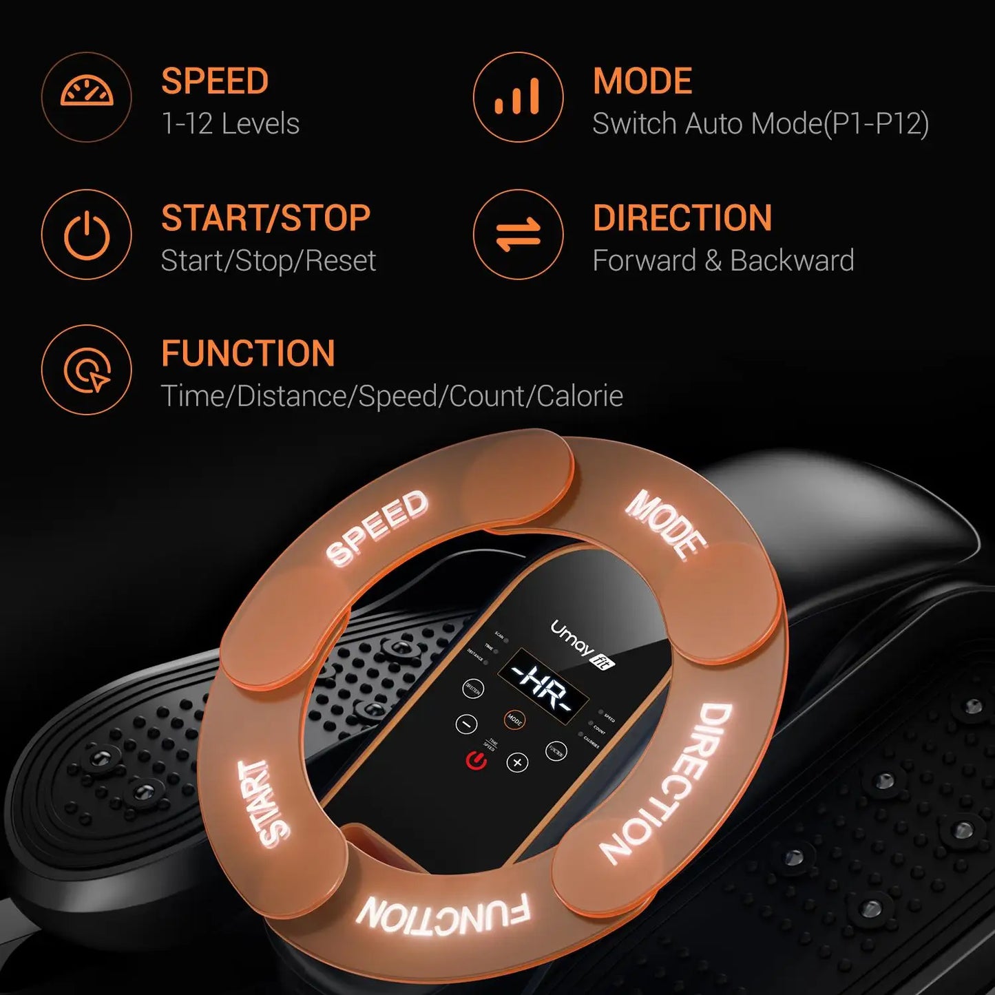 Cursor Fitness Quiet Portable Under Desk Elliptical Remote