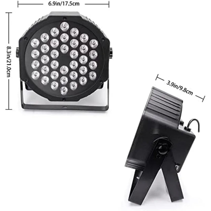 Par Lights DJ Stage RGB 36 LED With Sound Activated Remote