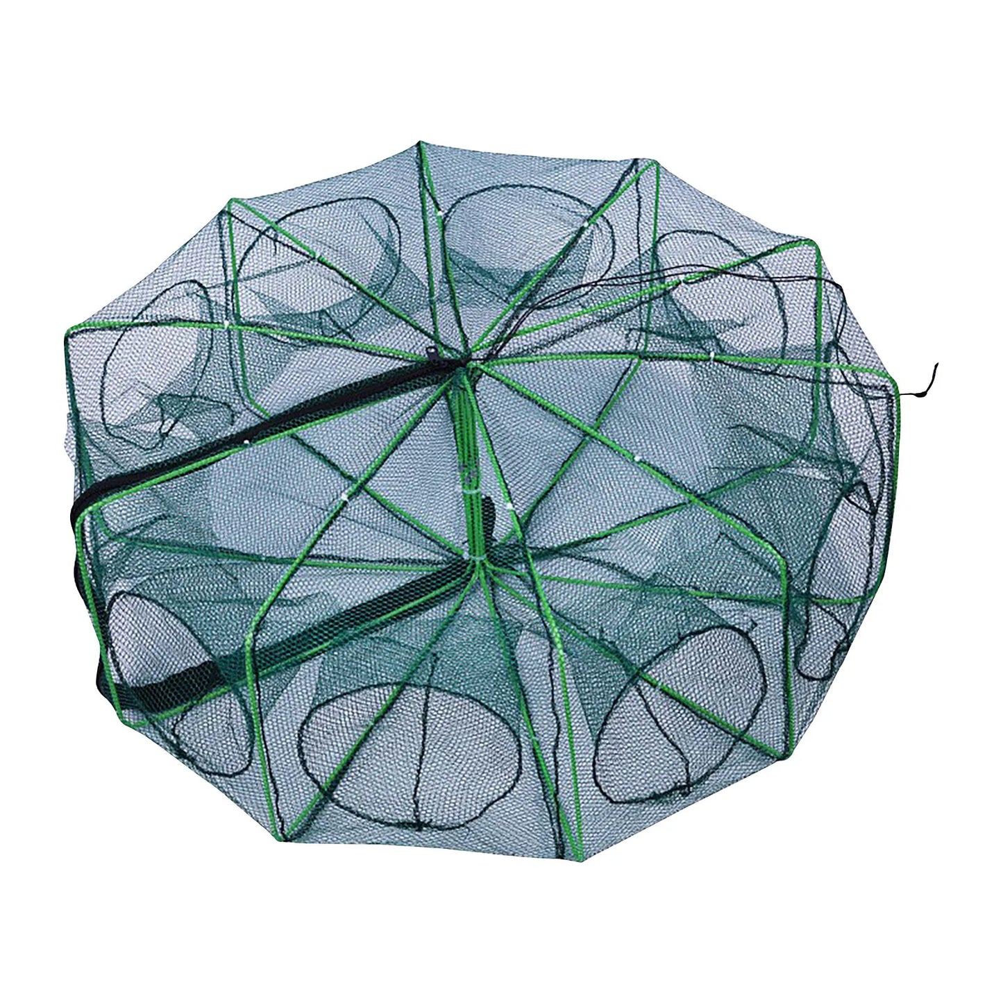 Compact Foldable Lobster Cage Fishing Trap Nylon Net Kit