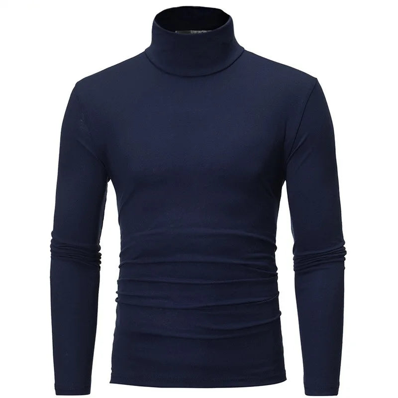 Thermal Underwear Top For Men Slim Fit Turtleneck Longsleeve