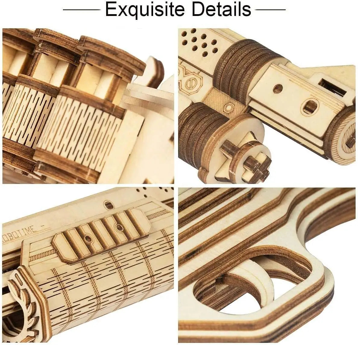 Robotime Rokr Corsac M60 Toy Gun 3D Wooden Puzzle Kit