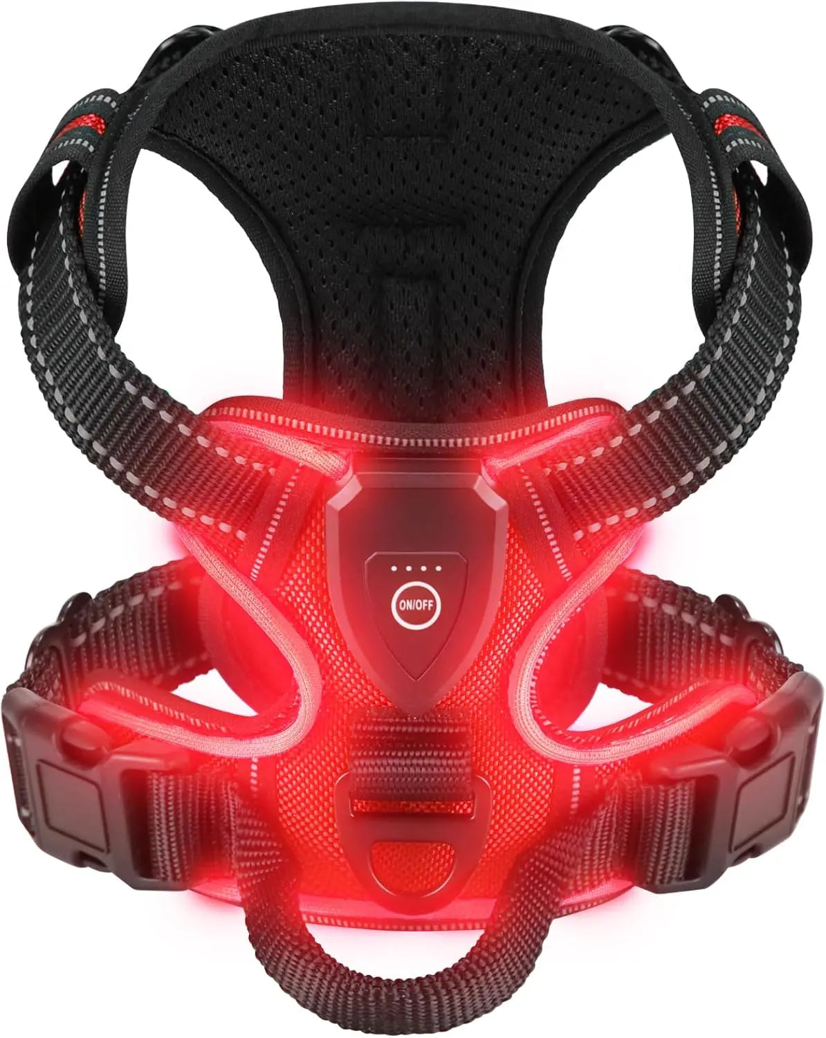 Guangdong LED Glowing Dog Harness With Three Light Modes
