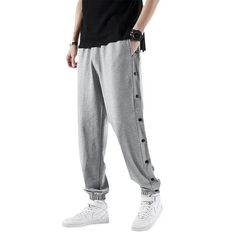 Hebei Zipper Sweatpants Men Loose Fit Training Basketball