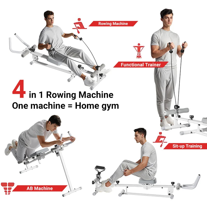 Cursor Fitness 4 In 1 Ab Trainer And Rowing Machine