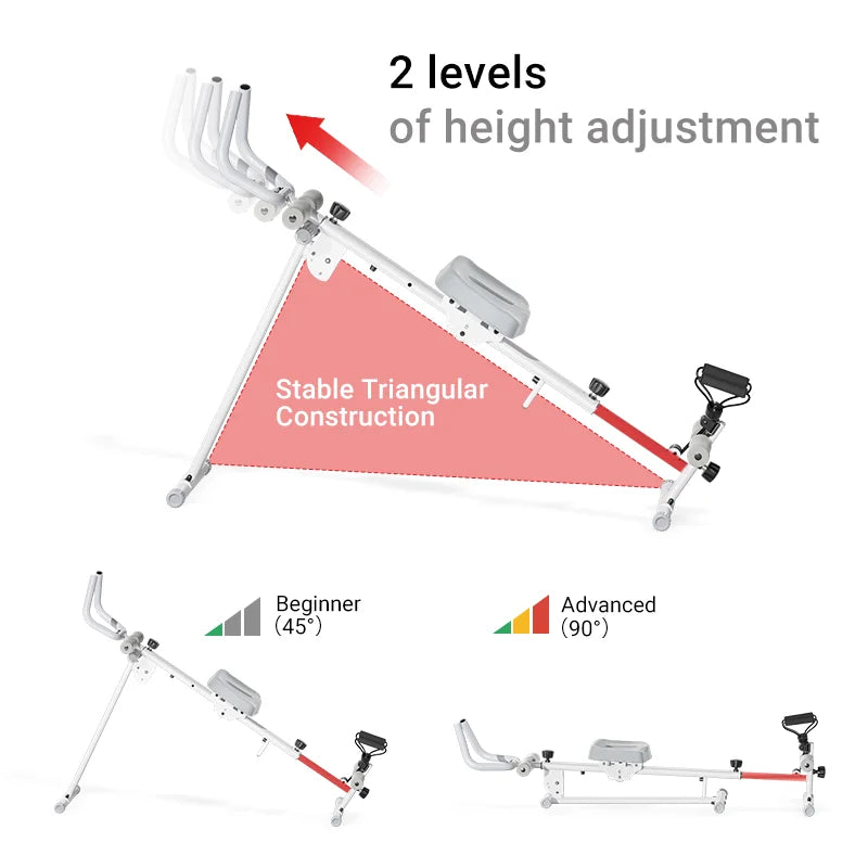 Cursor Fitness 4 In 1 Ab Trainer And Rowing Machine