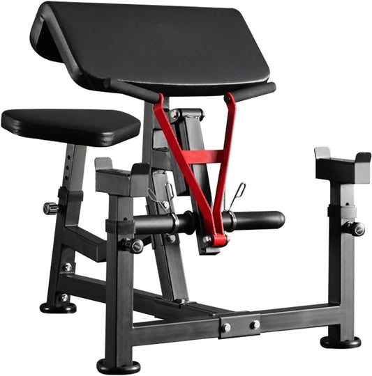XMSJ Preacher Curl Bench Plate Loaded Bicep Tricep Machine