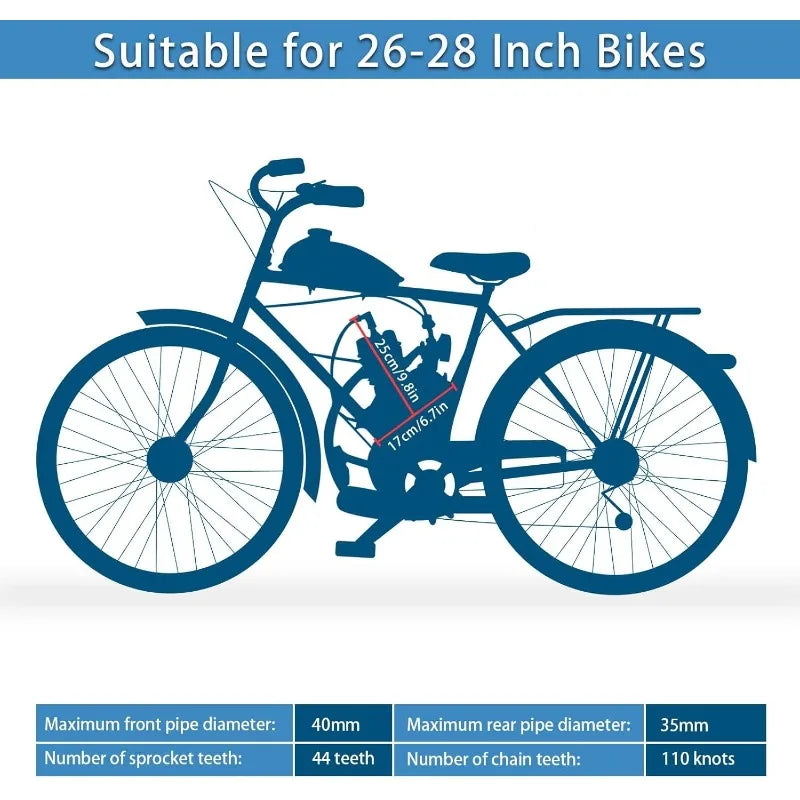 Bike Motor Kit 80cc Engine Conversion Gas Powered Bicycles