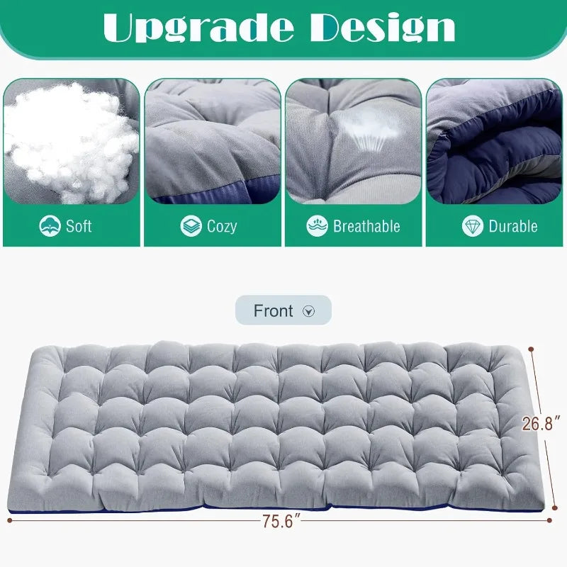 High Concerned Folding Camping Cot For Adults With Mat