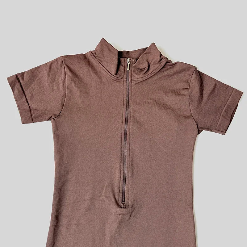 Wareball Women Zip Front Jumpsuit for Gym Fitness Wear