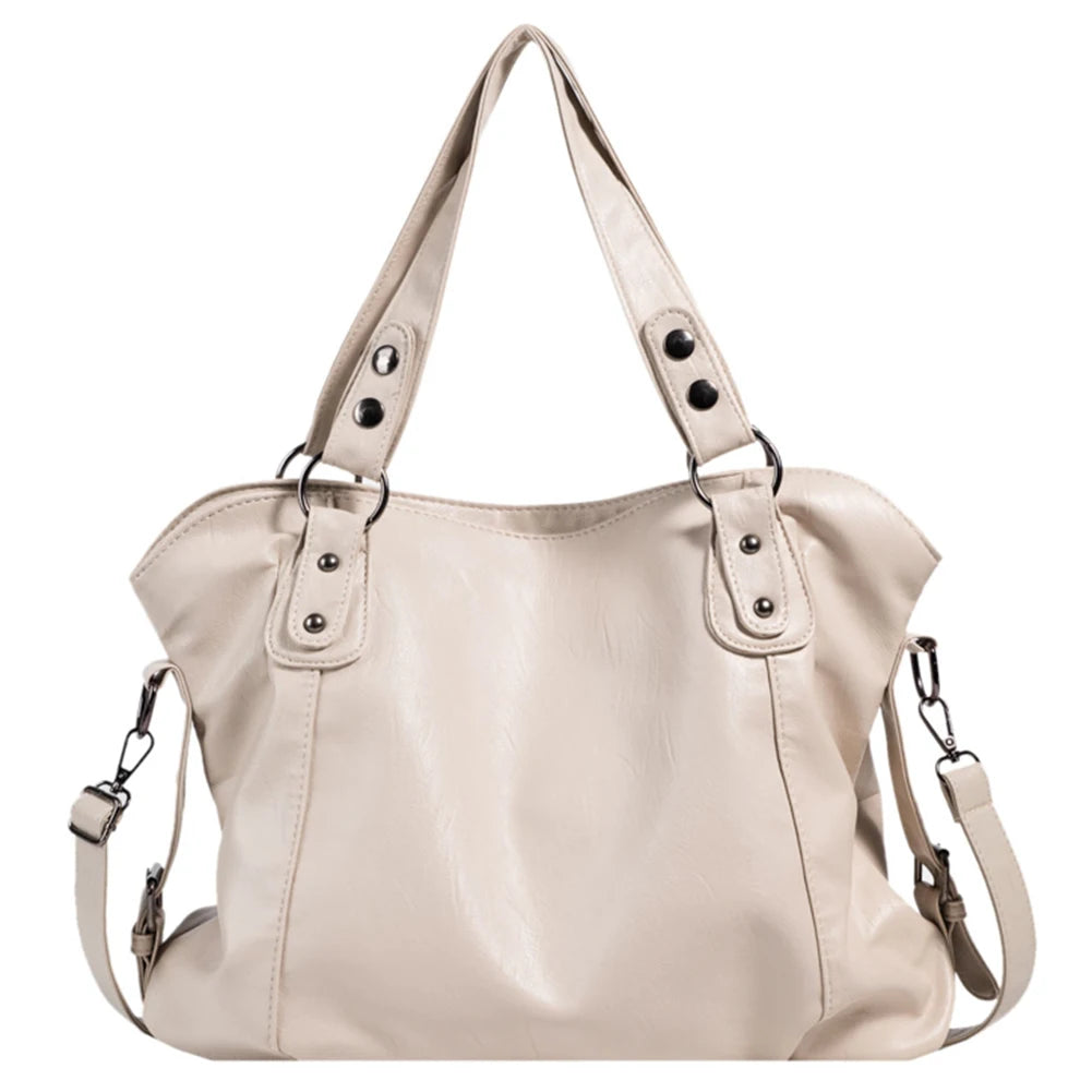 Women PU Leather Shoulder Crossbody Bag Casual Hobo Tote