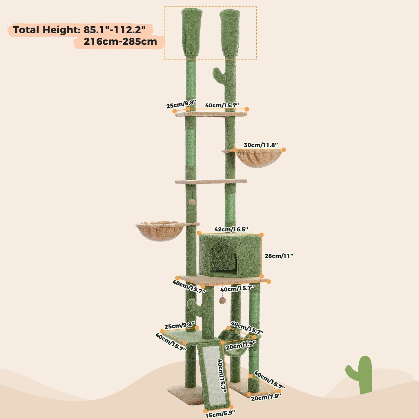 PAWZ Road Multi Level Cat Tree Tower Scratching Post