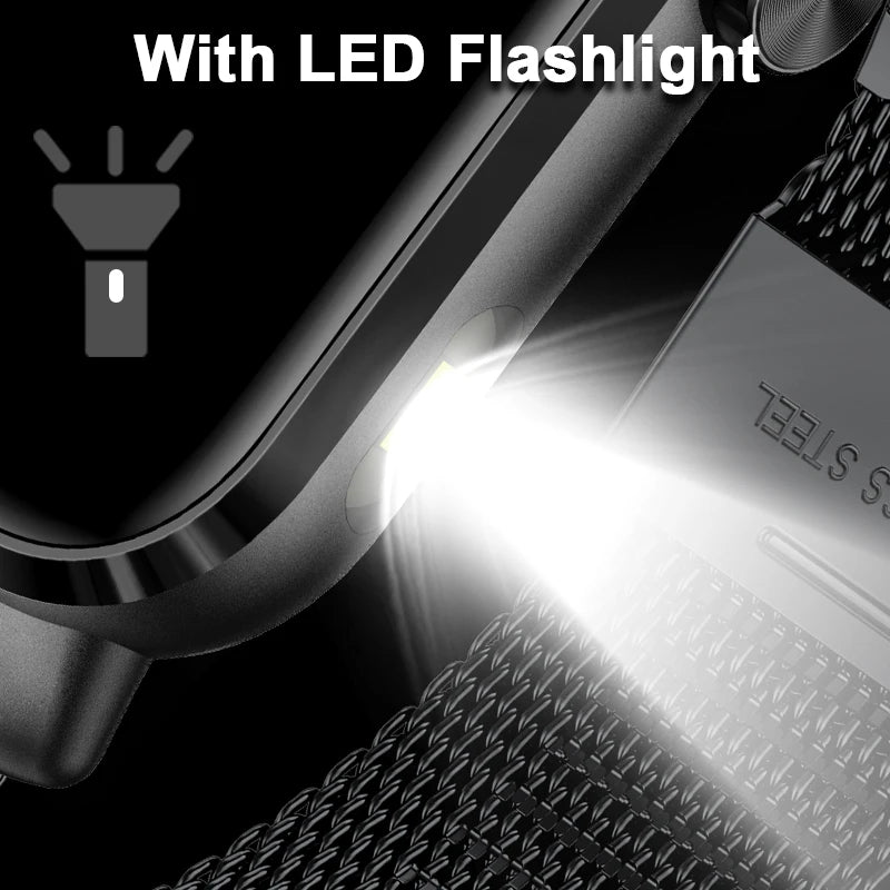 LIGE New Smart Watch 1.85 HD Screen Men Bluetooth 3D Dial