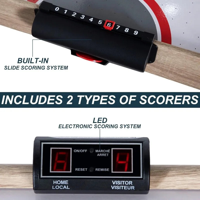 YTYIN LED Folding Air Hockey Table Family Game Set Pro