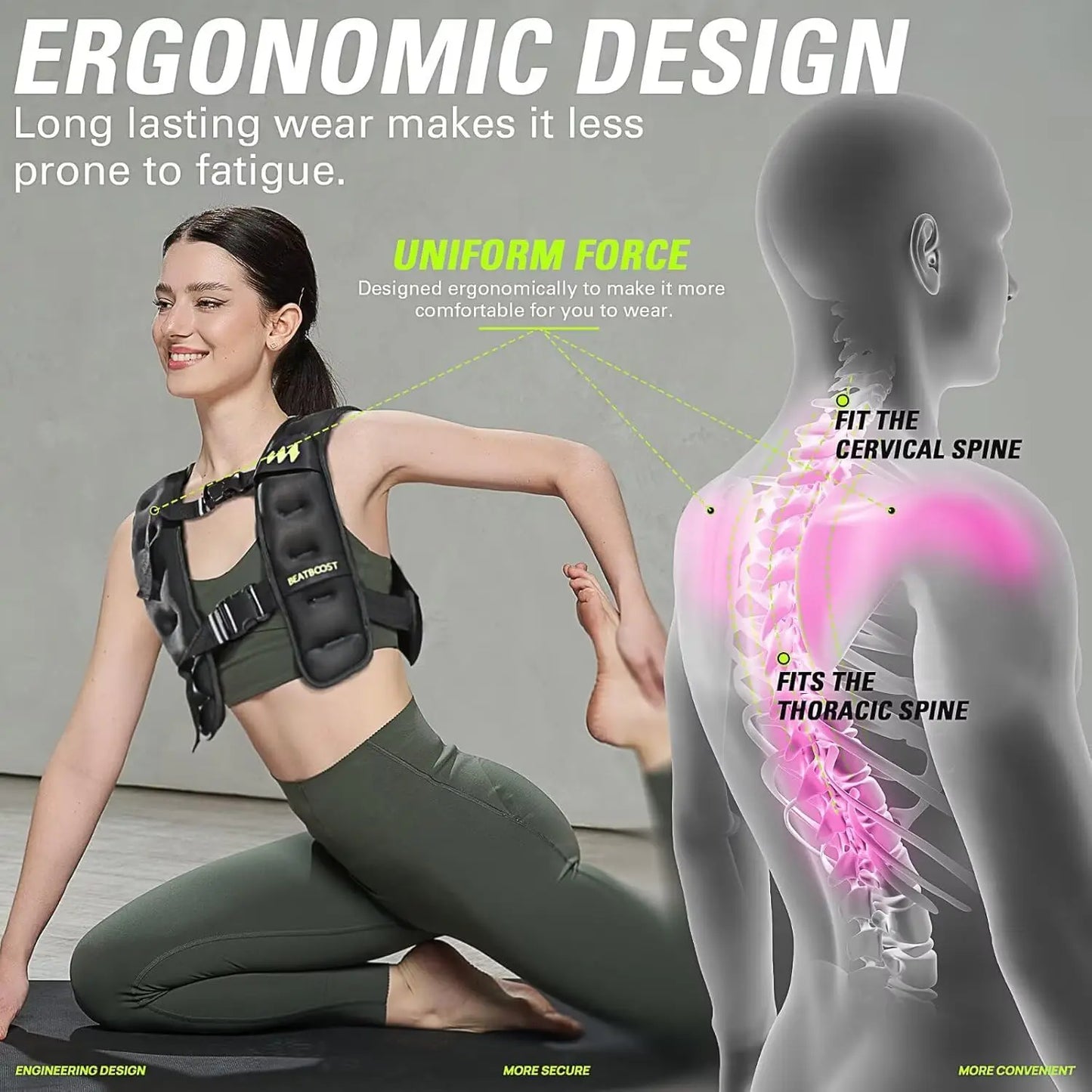 Weighted Vest For Men Women 10lb 40lb Strength Training