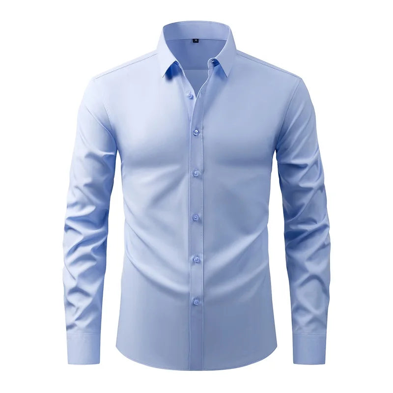 Guangdong Men Classic Button Down Shirt With Long Sleeves