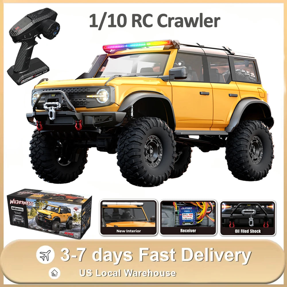 Jikefun HB R1001 One Tenth RC Crawler 4WD Ready To Go USA