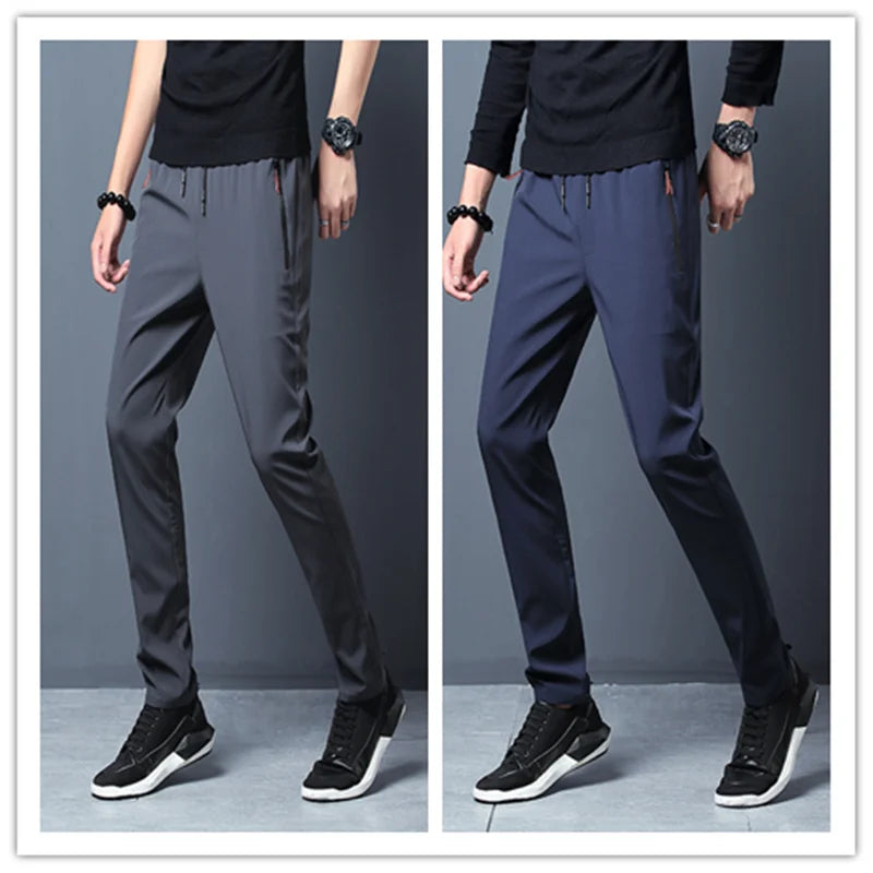CN Mens Casual Slim Fit Jogger Pants Elastic Waist