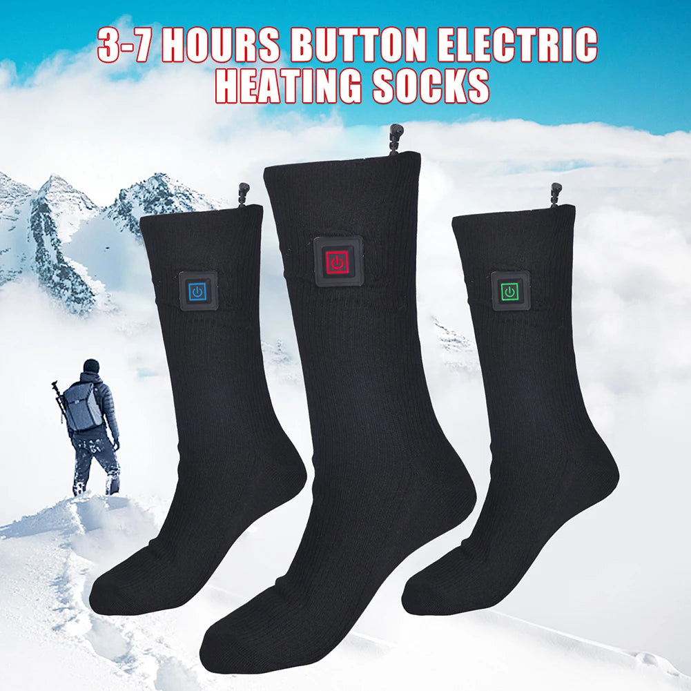 Alloet Winter Heated Socks Battery Powered Warm Anti Slip
