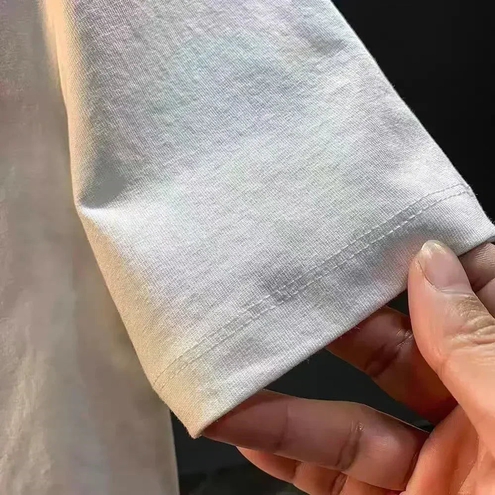 Mens Summer Graphic Tee Streetwear Short Sleeve Harajuku