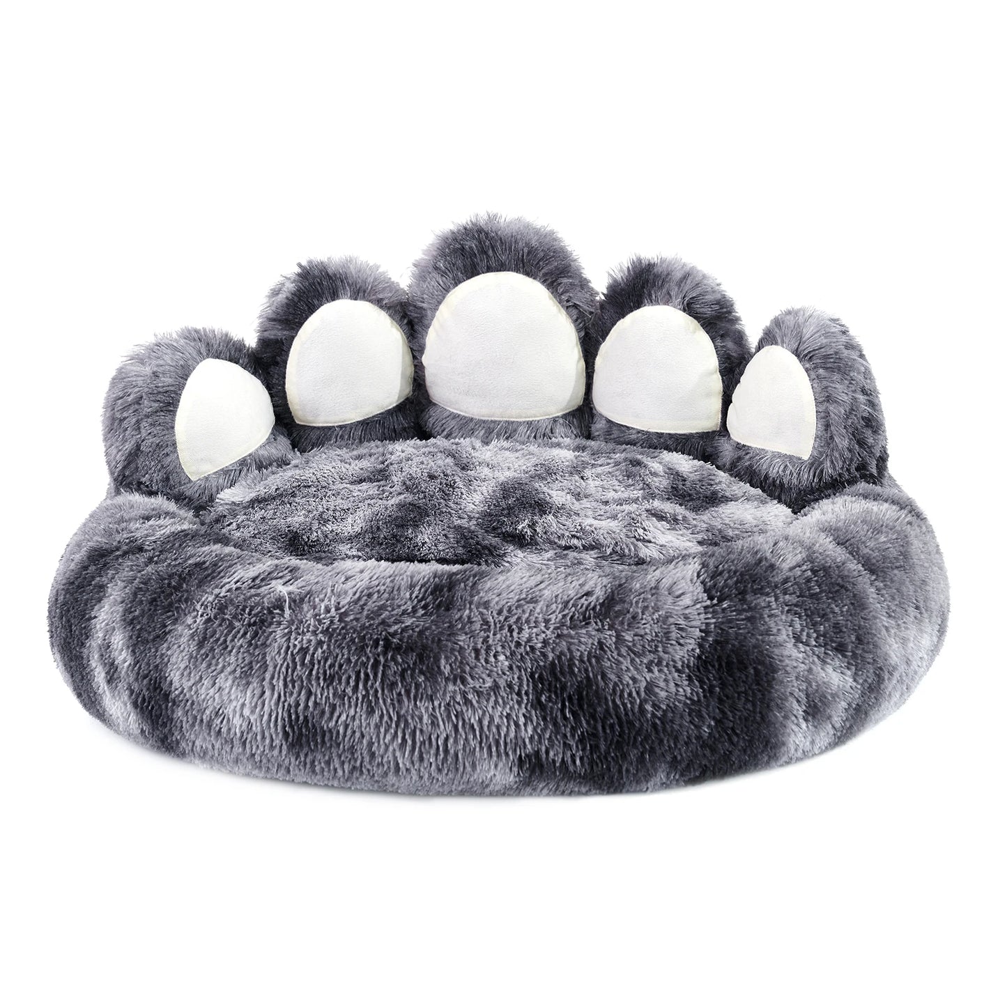 Paw Shape Dog Bed Cozy Warm Thick Cushion for Pets Deluxe