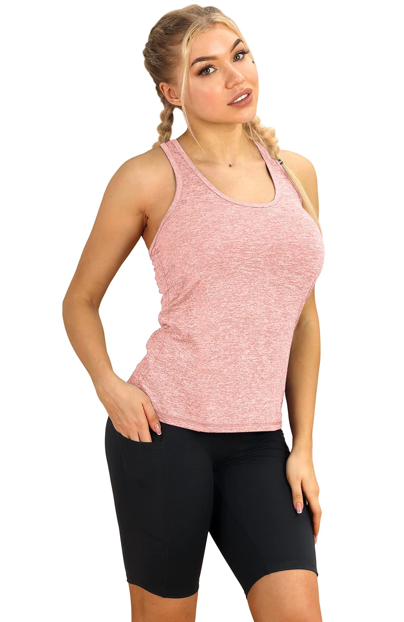 3 Pack Women Sport Tank Tops Loose Fit Quick Dry Yoga