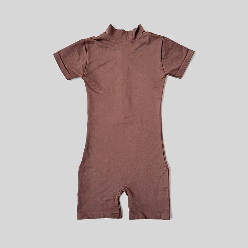 Wareball Women Zip Front Jumpsuit for Gym Fitness Wear