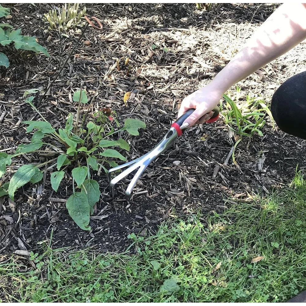 XMSJ Ergonomic Aluminum Hand Cultivator Garden Tool