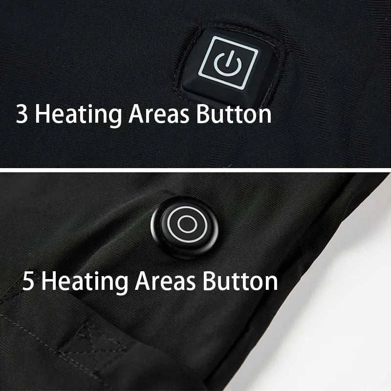 Fujian Heated Vest Jacket Unisex Thermal Sleeveless Skiing