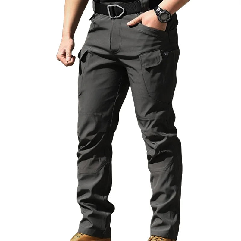 Hirigin Mens Cargo Pants Multi Pockets Waterproof Trousers
