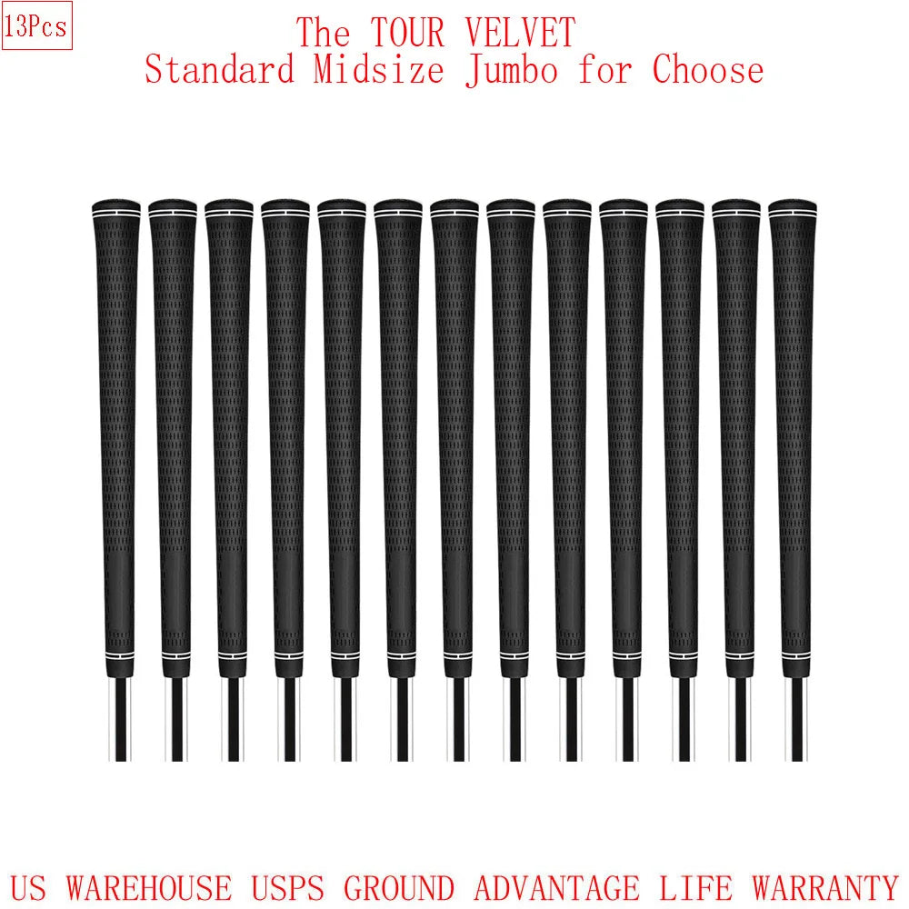 Tour Velvet Golf Club Grips Rubber Anti Slip 13 Pack