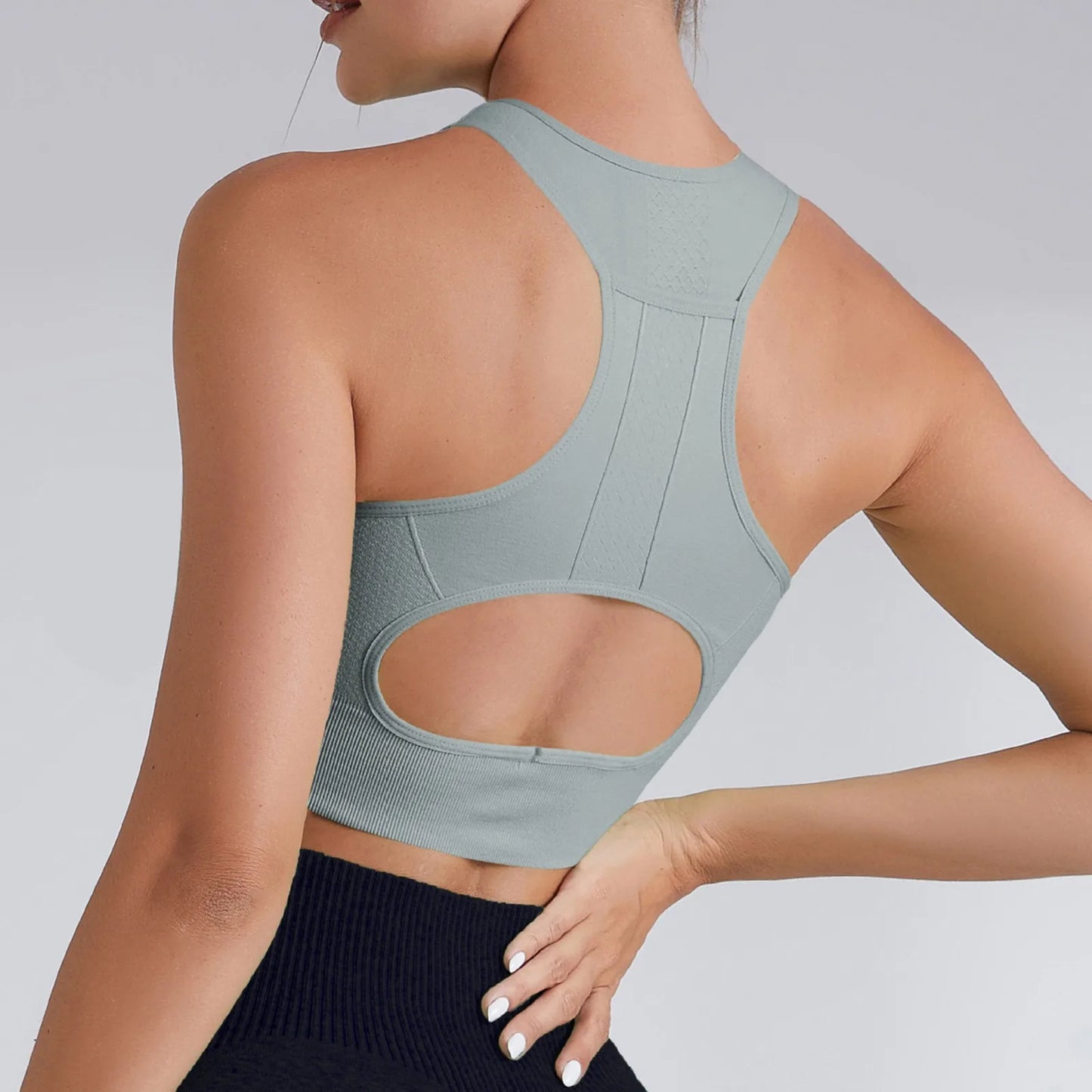 Eillysevens Women Sports Crop Top Yoga Vest Chest Pad Bra