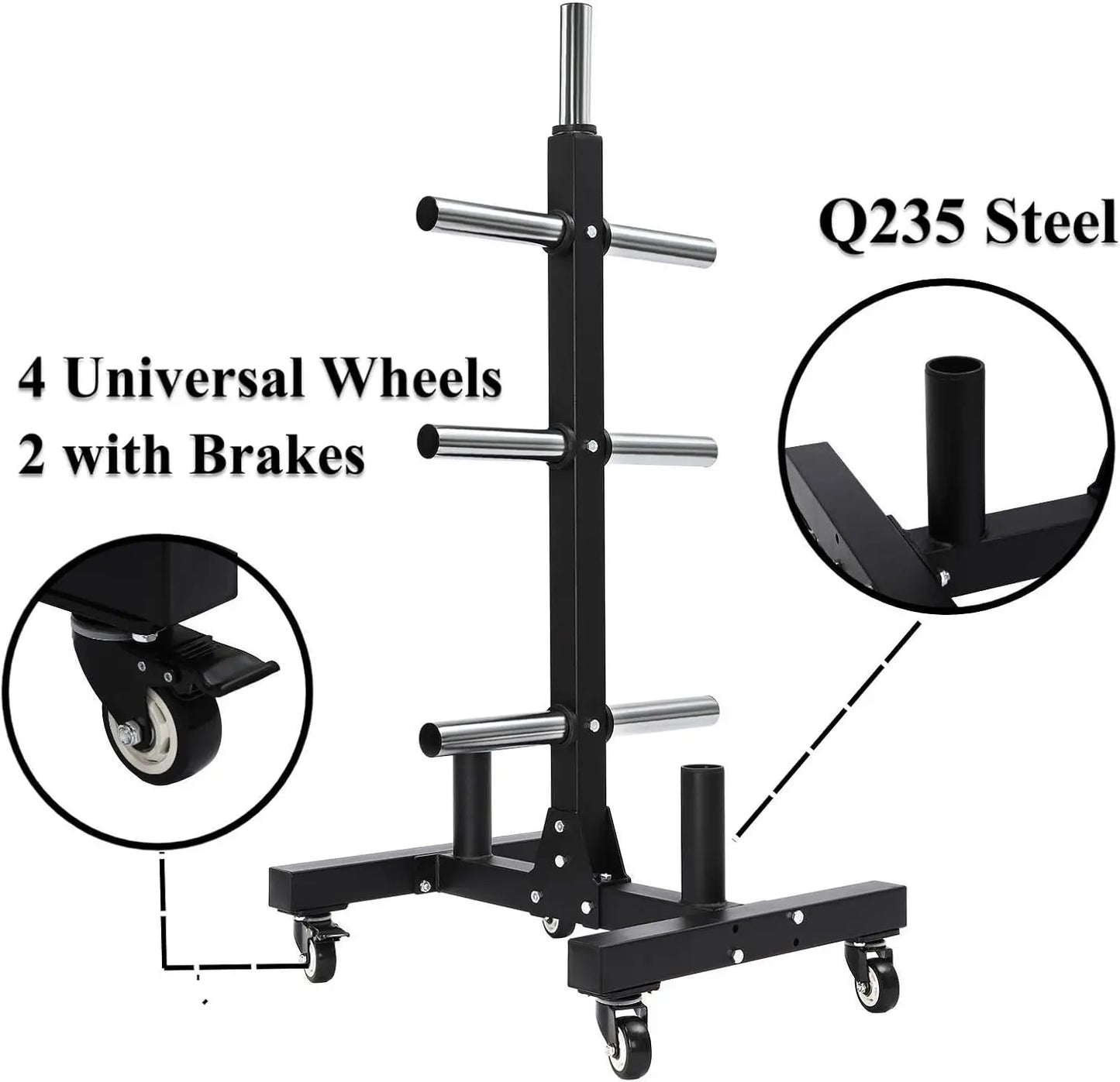 Hign-Concerned Heavy Duty Weight Plate Dumbbell Rack Tree