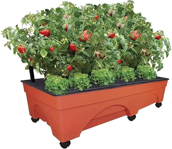 XMSJ Self Watering Picker Raised Garden Bed With Casters