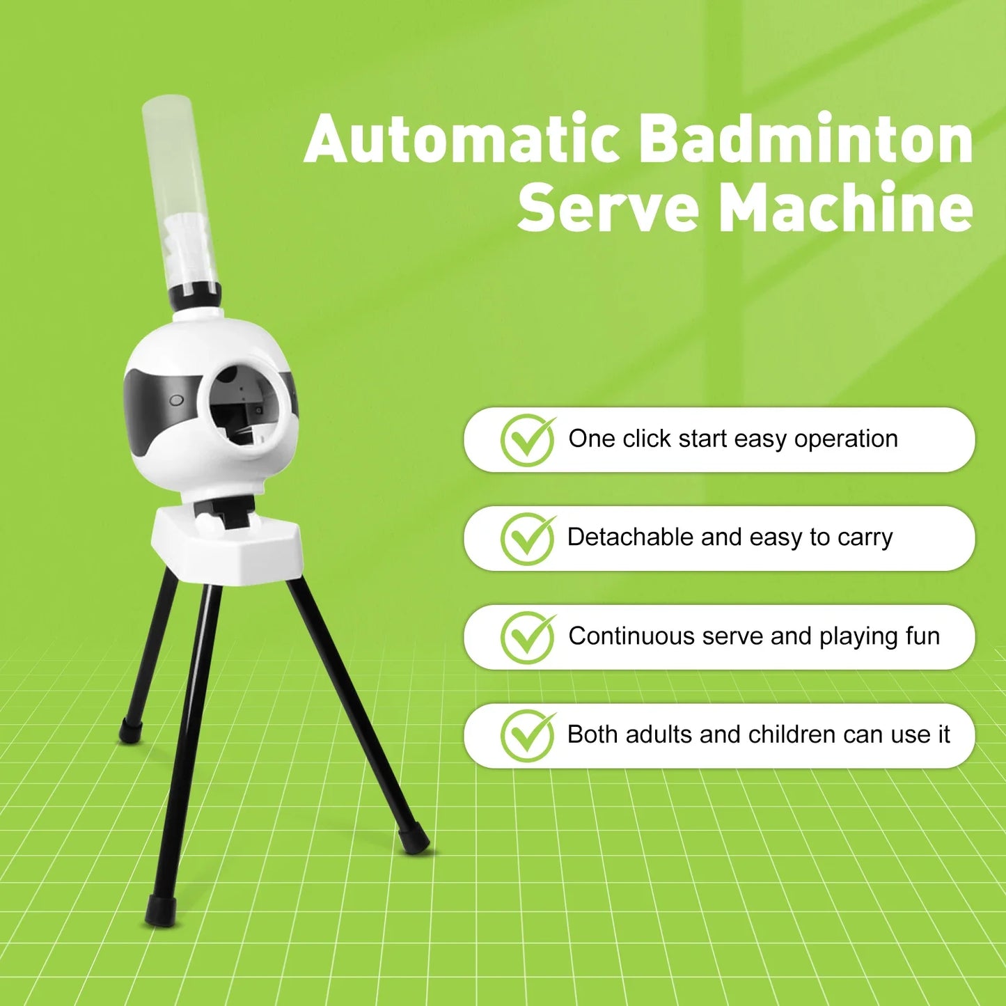 Automatic Badminton Serve Machine Portable Self Training