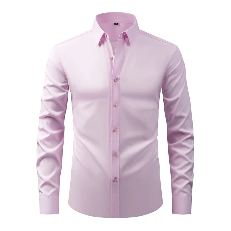 Guangdong Men Classic Button Down Shirt With Long Sleeves