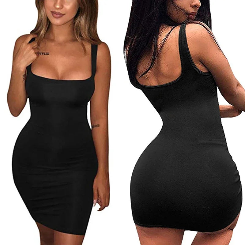 HebeiCraft Women Summer Dress Slim Bodycon Sundress Elegant