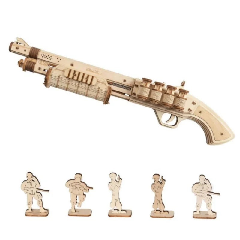 Robotime Rokr Corsac M60 Toy Gun 3D Wooden Puzzle Kit