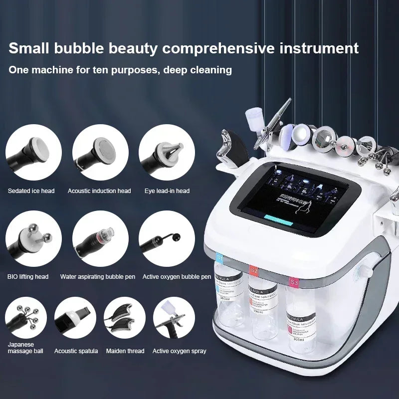 10 In 1 Water Oxygen Jet Peel Hydro Facial Machine
