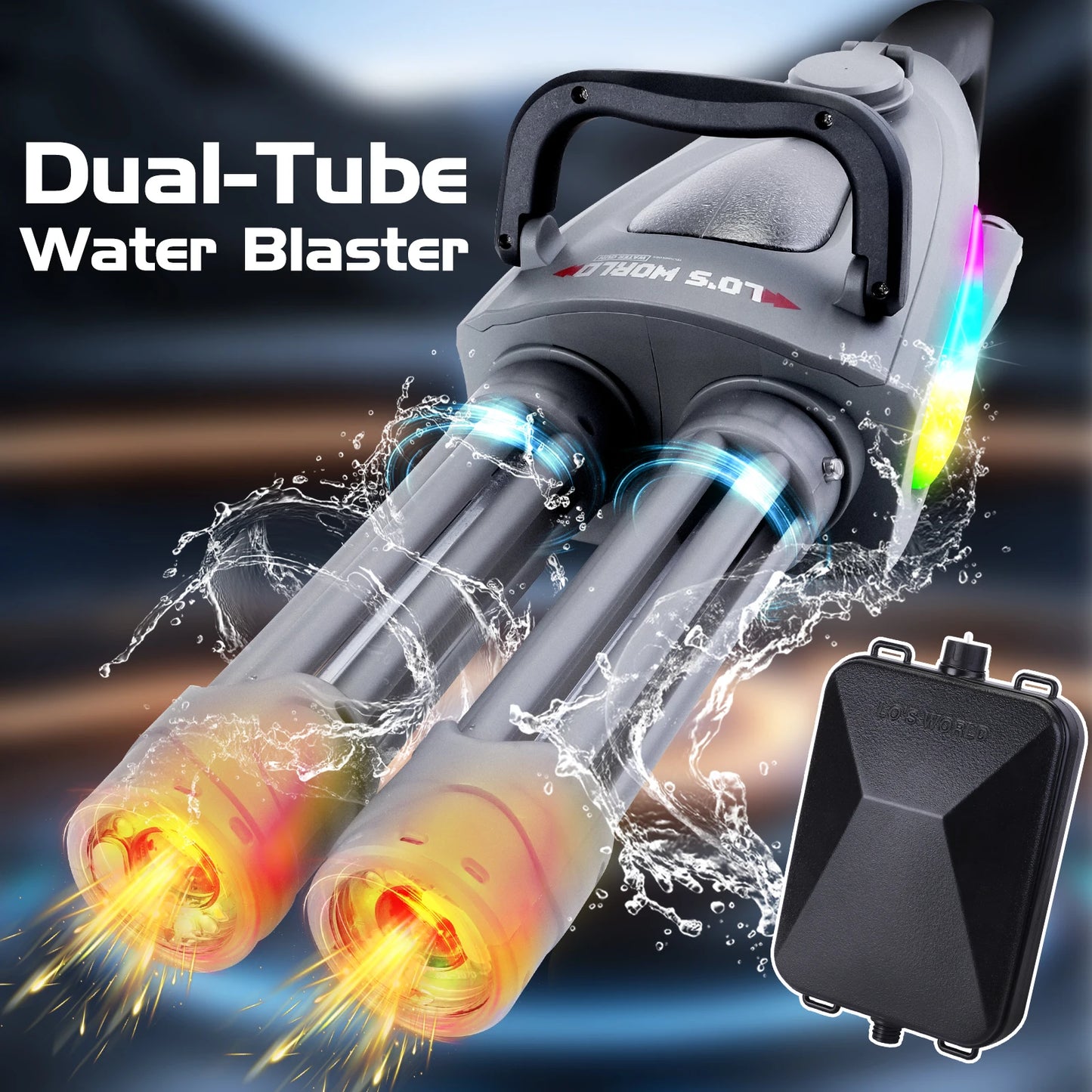 Gatling Electric Water Gun Toy For Kids Barrel Blaster
