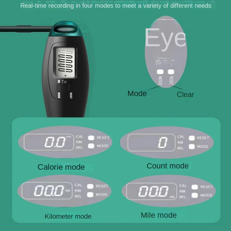 Simaland Cordless Jump Rope With LCD Counter For Fitness