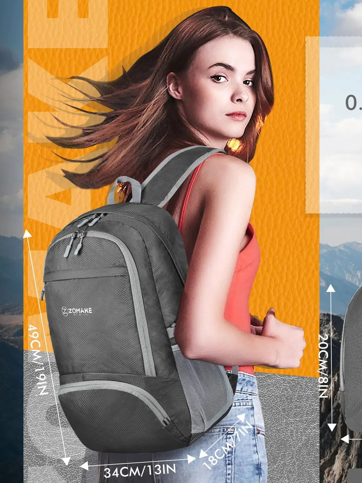 Lightweight Packable Ultralight Outdoor Daypack For Men Women